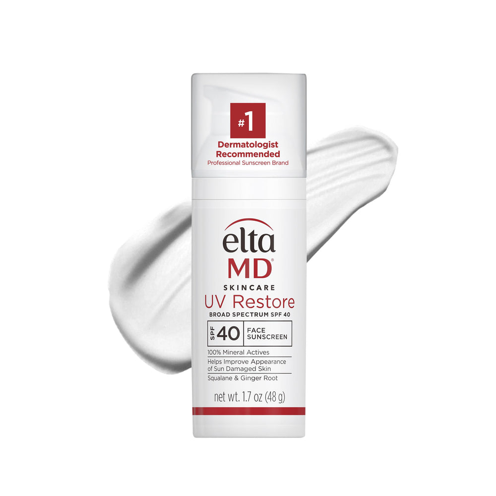 EltaMD UV Restore visage flacon pompe: protection UVA/UVB et hydratation légère.
