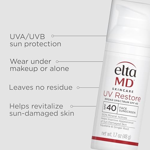 EltaMD UV Restore zinc-oxide: protection minérale adaptée à tous types de peau.