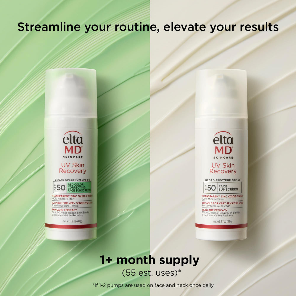 EltaMD UV Skin Recovery Green Tint – Formule minérale adaptée pour peaux sensibles