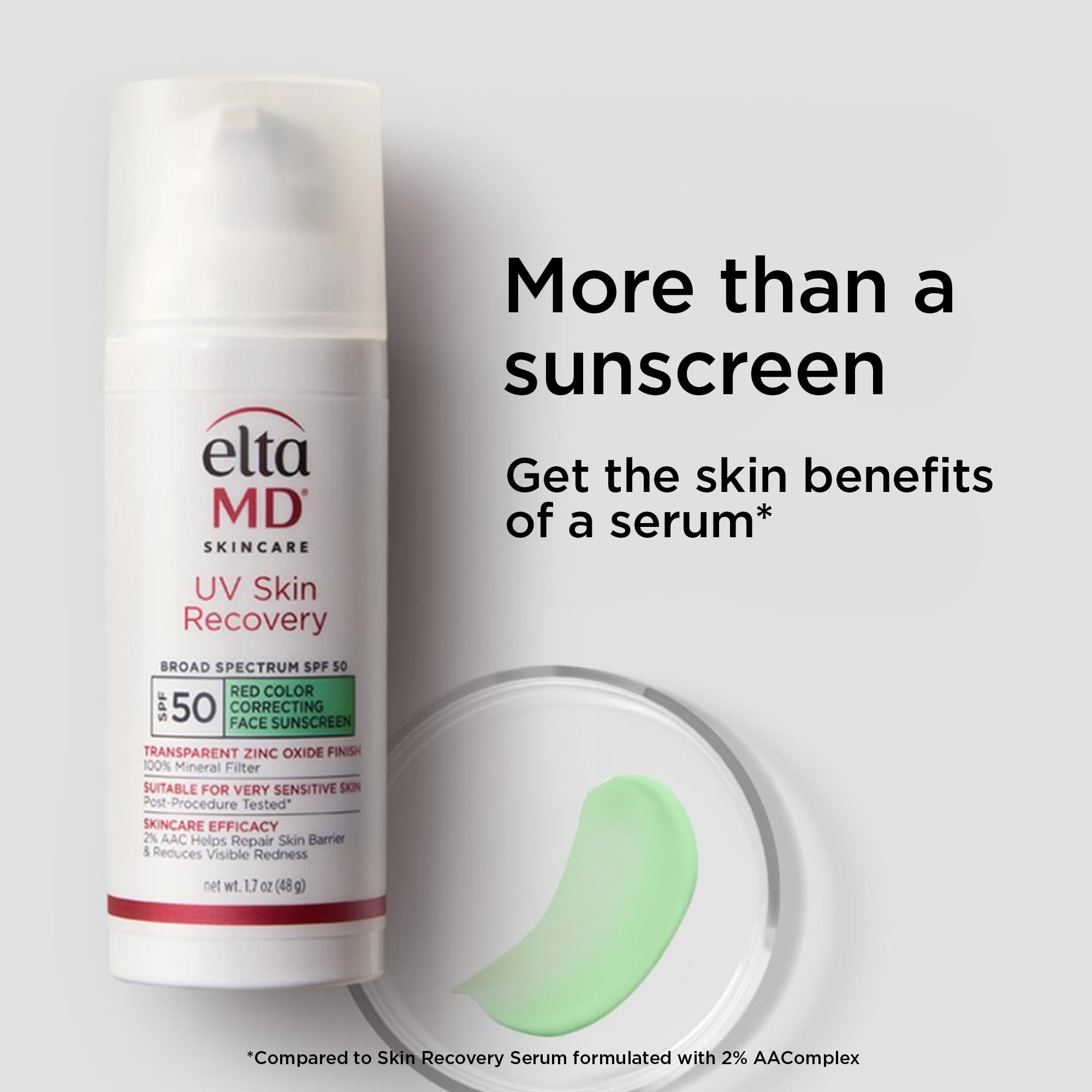 EltaMD UV Skin Recovery Green Tint – Teinte verte pour unifier subtilement le teint