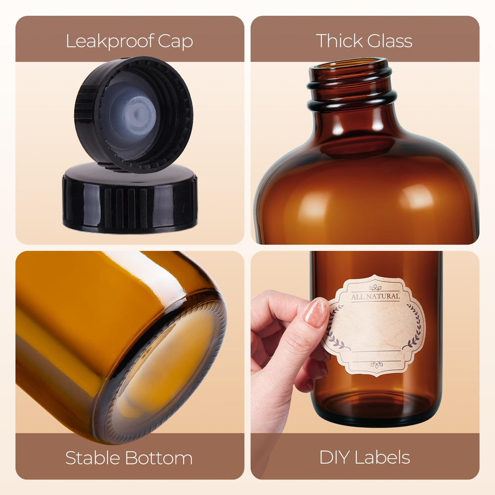 Verre robuste Elumeiro adapté au stockage d huiles essentielles et arômes.