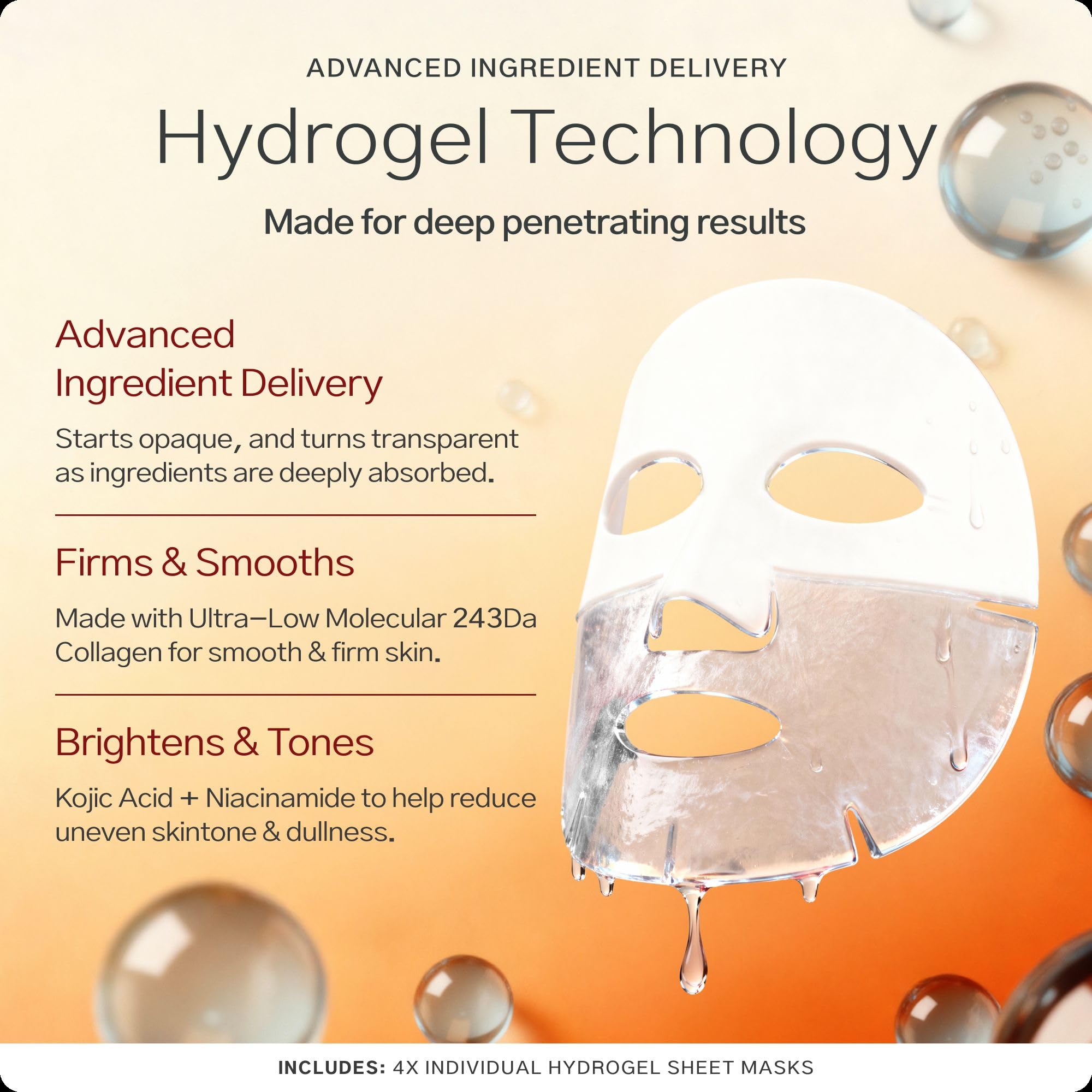 Elurea masque-hydrogel-confort adhérence en douceur et hydratation prolongée.