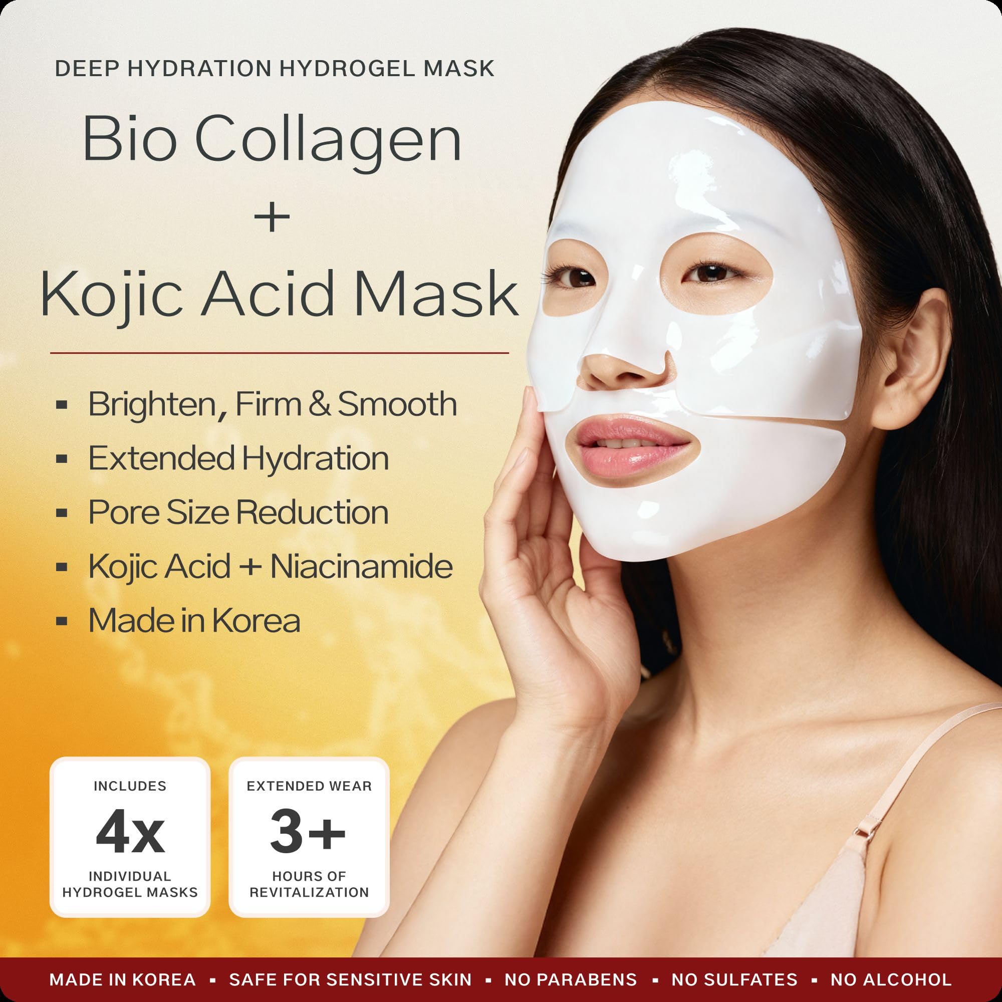 Elurea masque-kojic-acide éclat naturel et teint uniforme.