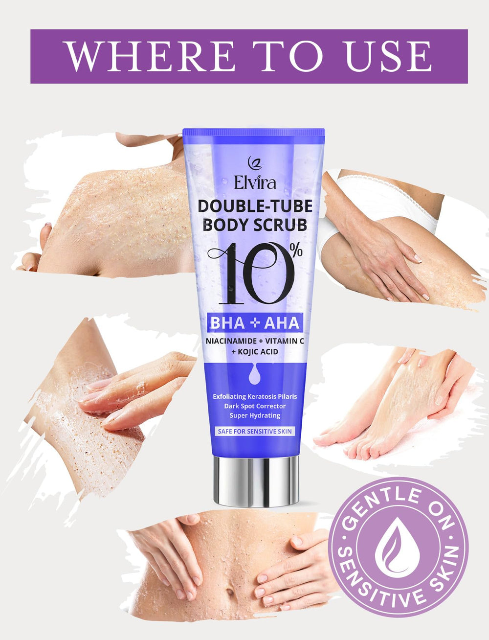 Elvira KP Bump Eraser dermatologiquement testé et sans cruauté envers les animaux