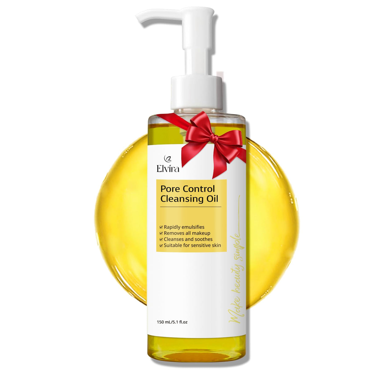 Elvira Pure Cleansing Oil, bouteille: démaquillage en douceur et hydratation quotidienne.