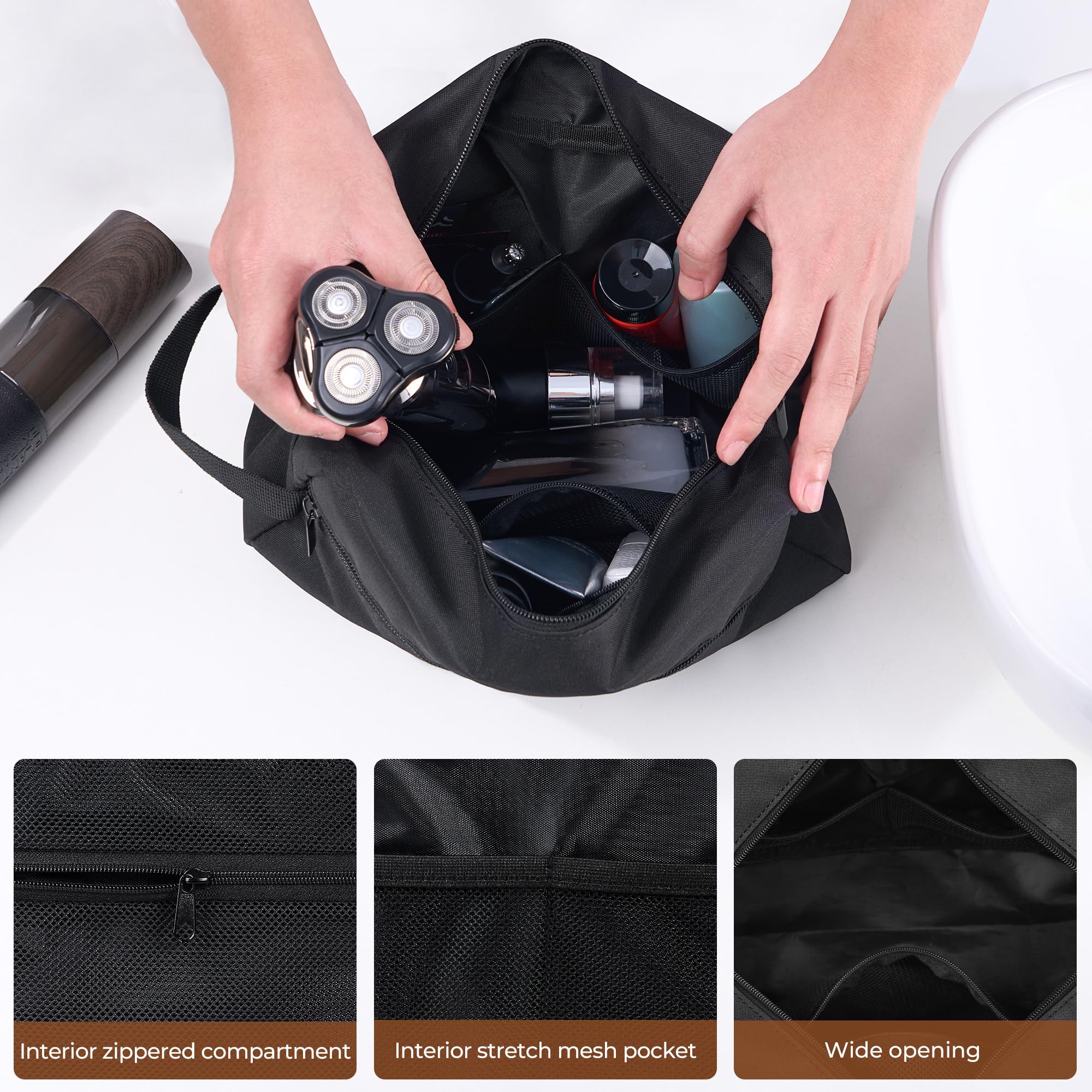 Elviros trousse légère en tissu 300D cationique, durable et sans odeurs