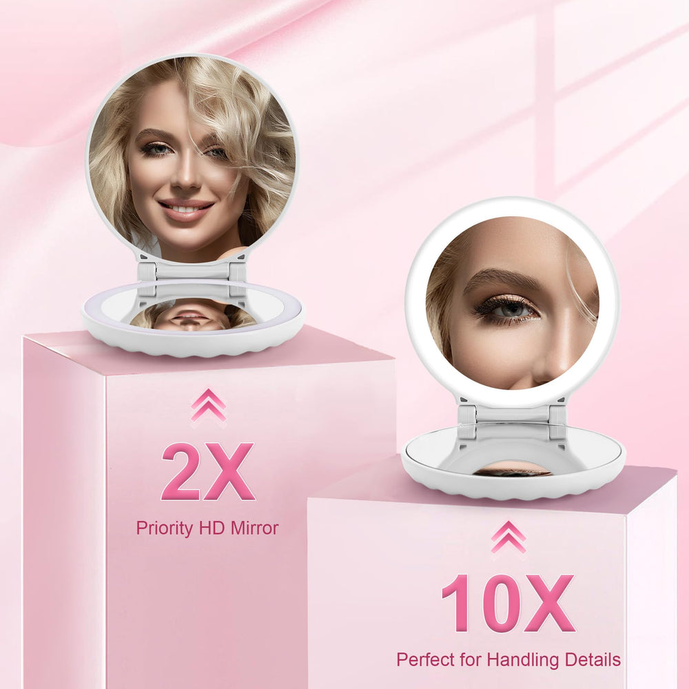 Miroir portable et léger, idéal pour retouches rapides
