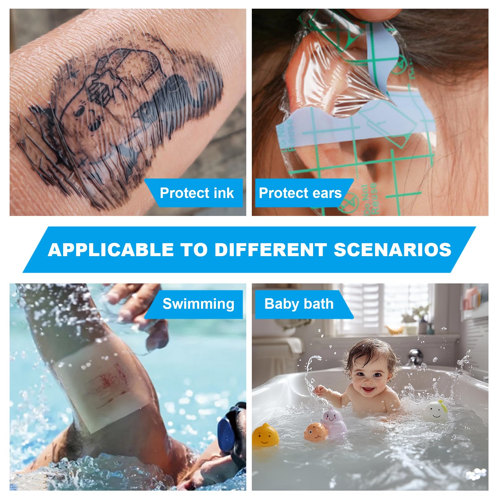 Emalla application rapide, pansement tatouage pratique et discret.