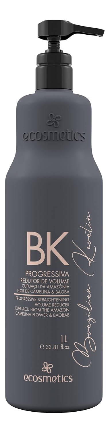 ECOSMETICS EMAX Delux Kératine Brésilienne – bouteille 1L pour lissage durable et anti-frisottis.