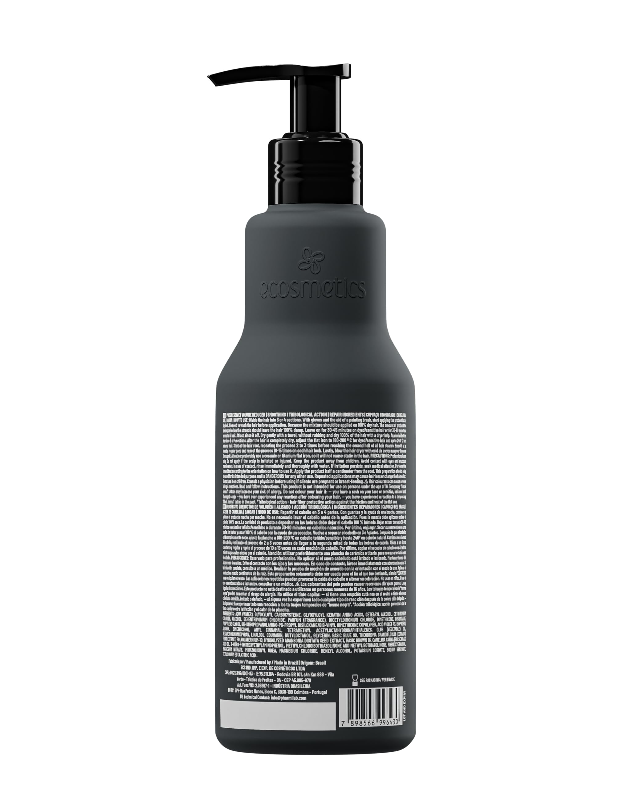 ECOSMETICS EMAX Delux Kératine Brésilienne – cheveux soyeux après traitement, brillance naturelle.
