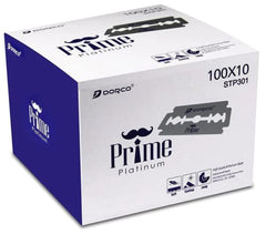 Dorco STP301 Prime Platinum, emballage hygiénique pour une utilisation sûre.