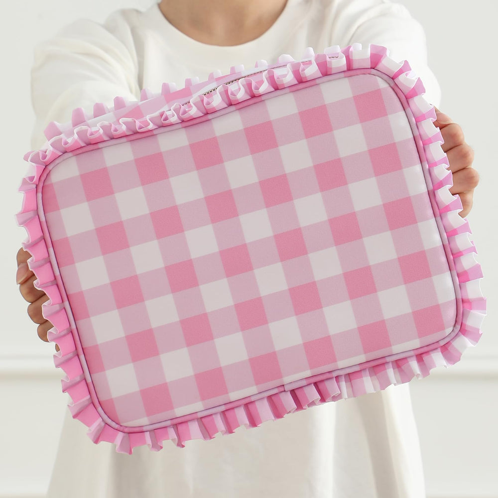 Embrunioice détail volants gingham apporte une touche tendance