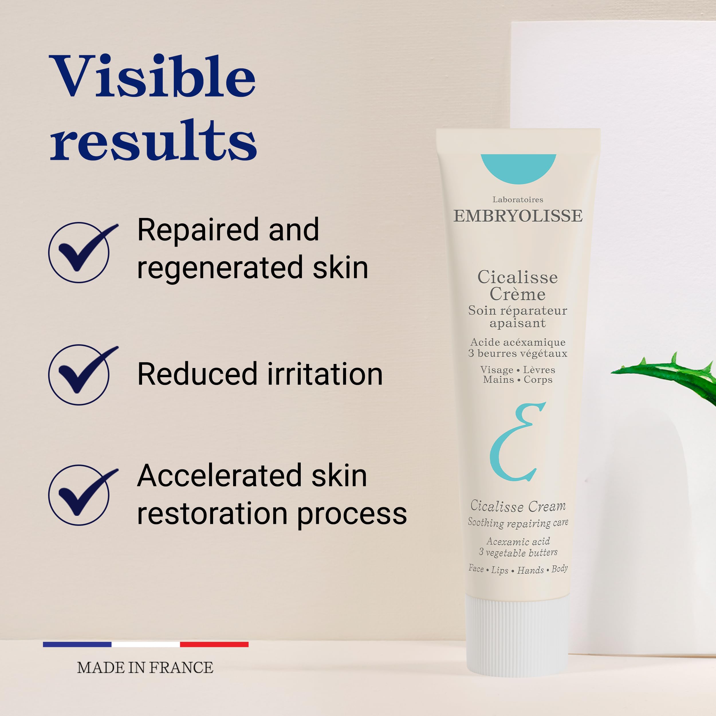 Embryolisse Cicalisse beurres nourrissants apportent douceur et réconfort.