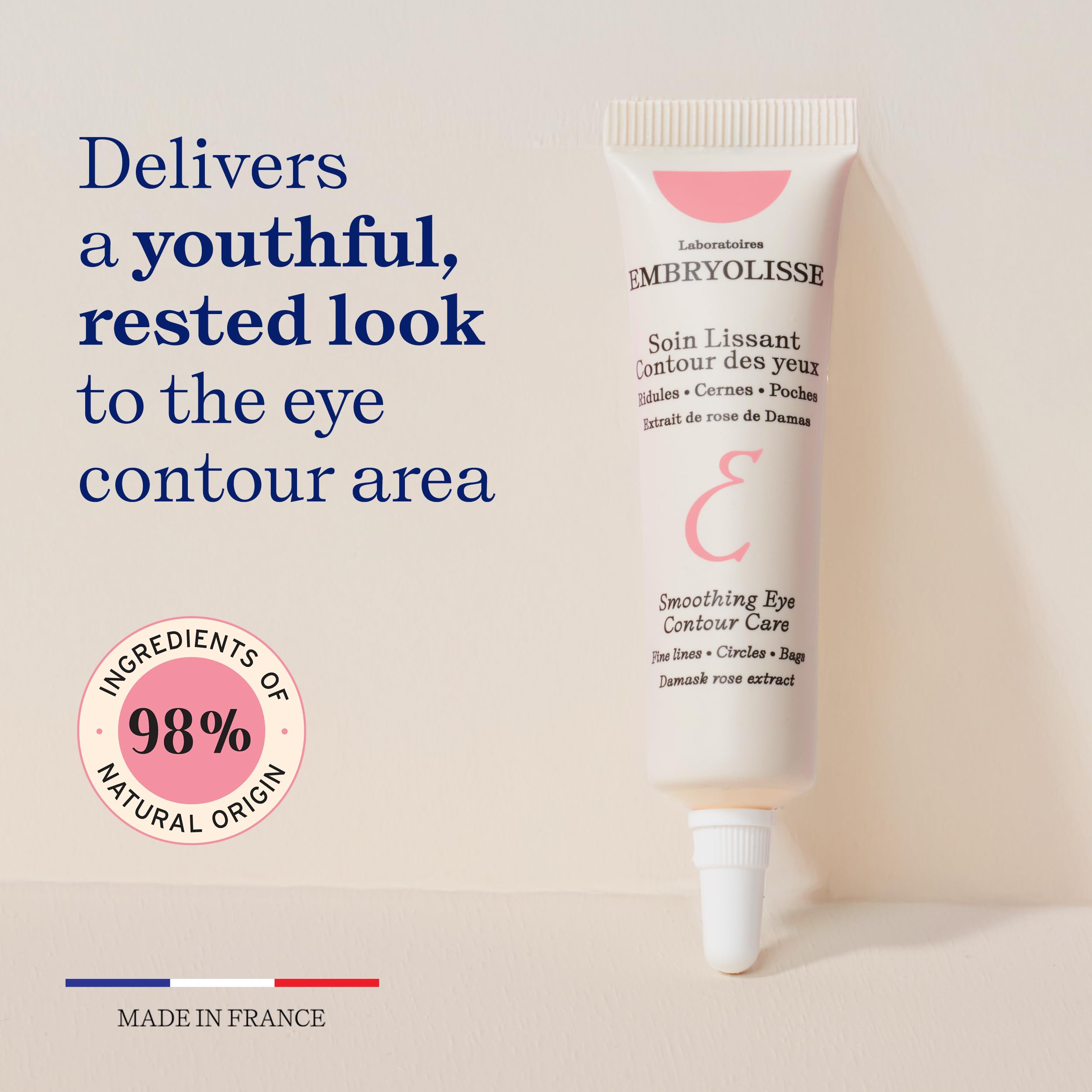 Embryolisse contour des yeux — hydratation douce adaptée aux peaux sensibles.