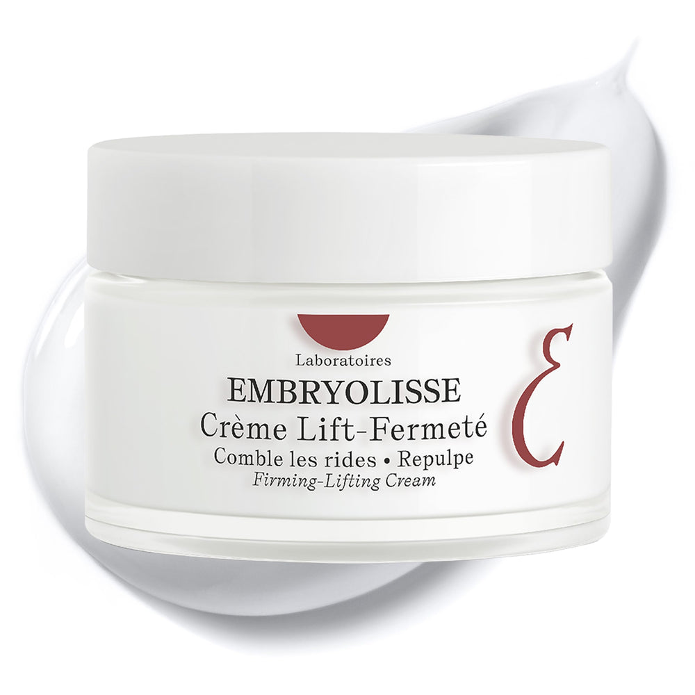 Embryolisse crème liftante visage, texture veloutée pour peau plus lisse et hydratée.