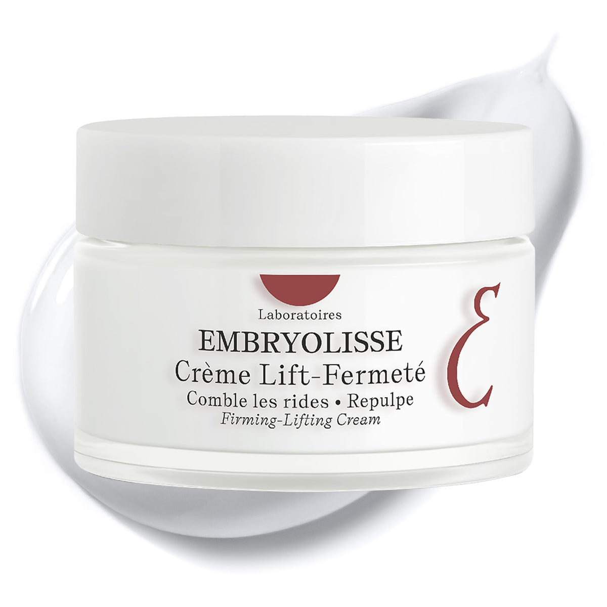 Embryolisse crème liftante visage, texture veloutée pour peau plus lisse et hydratée.