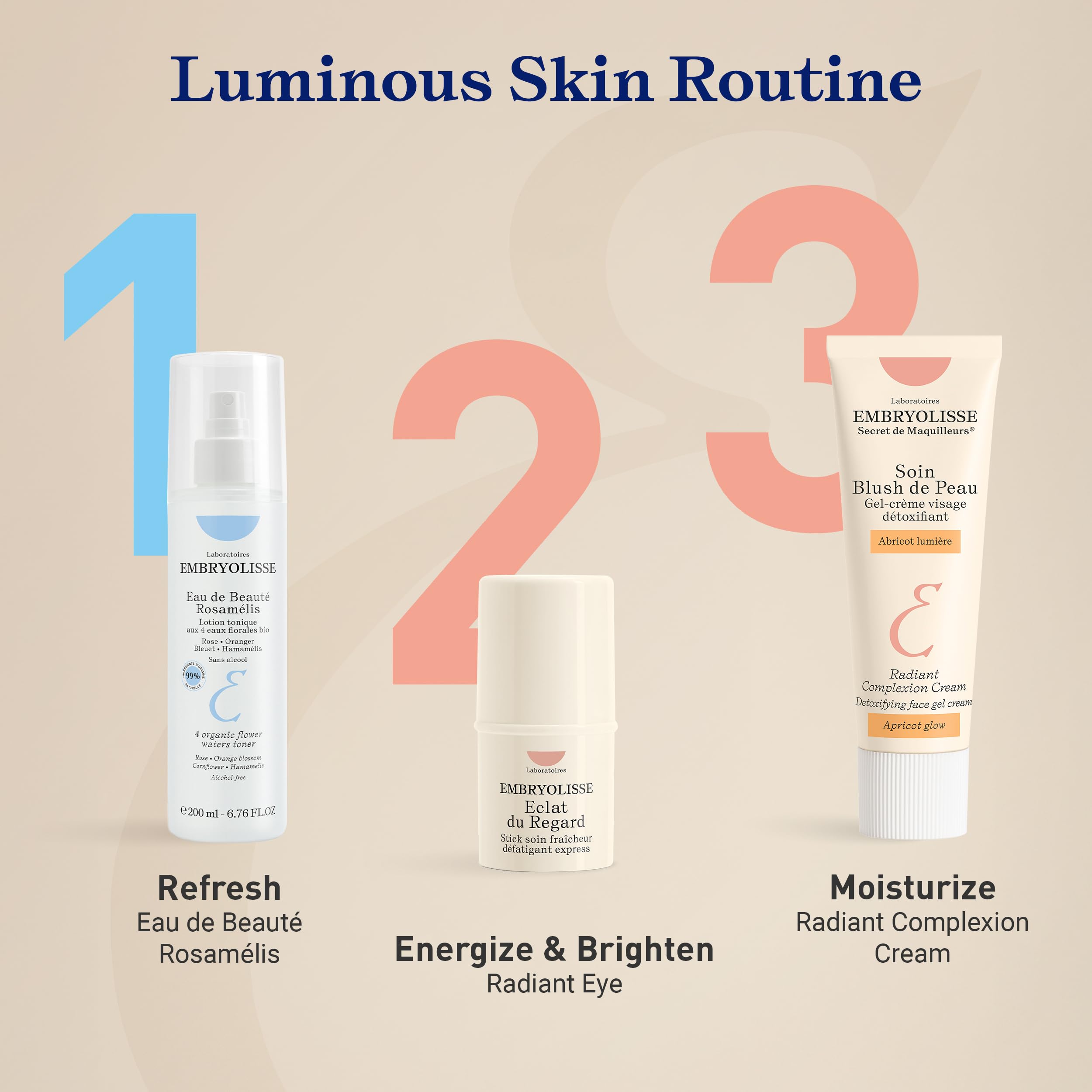 Crème Éclat Embryolisse emballage soigné et aspect élégant pour votre routine beauté.