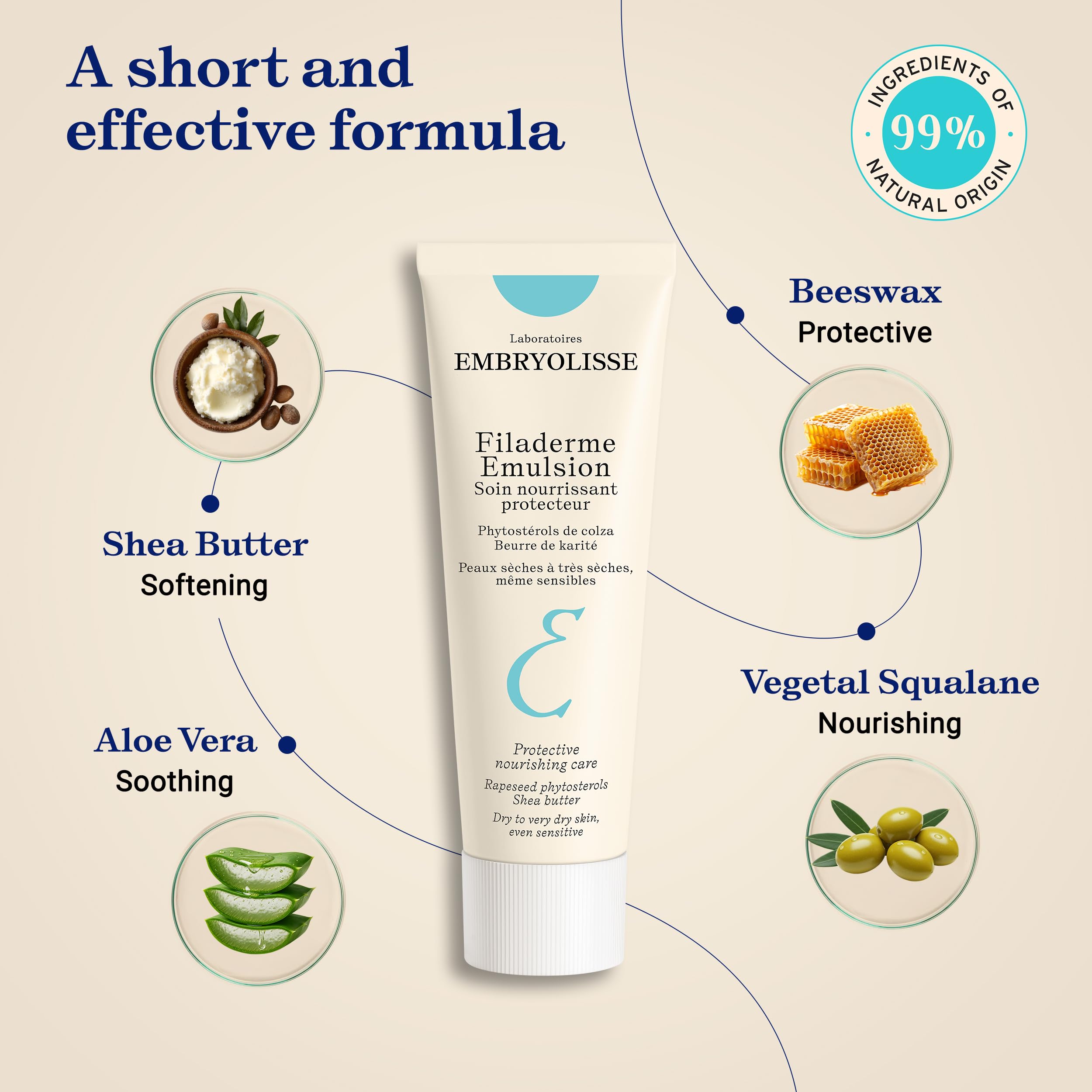 Embryolisse Filaderme Emulsion – Aloe Vera pour apaisement cutané