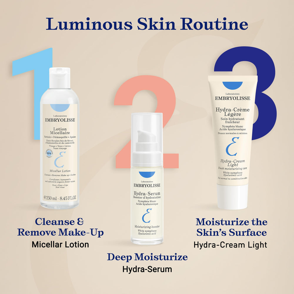 Embryolisse Hydra-Cream Light—tube aluminium recyclable, choix écoresponsable.