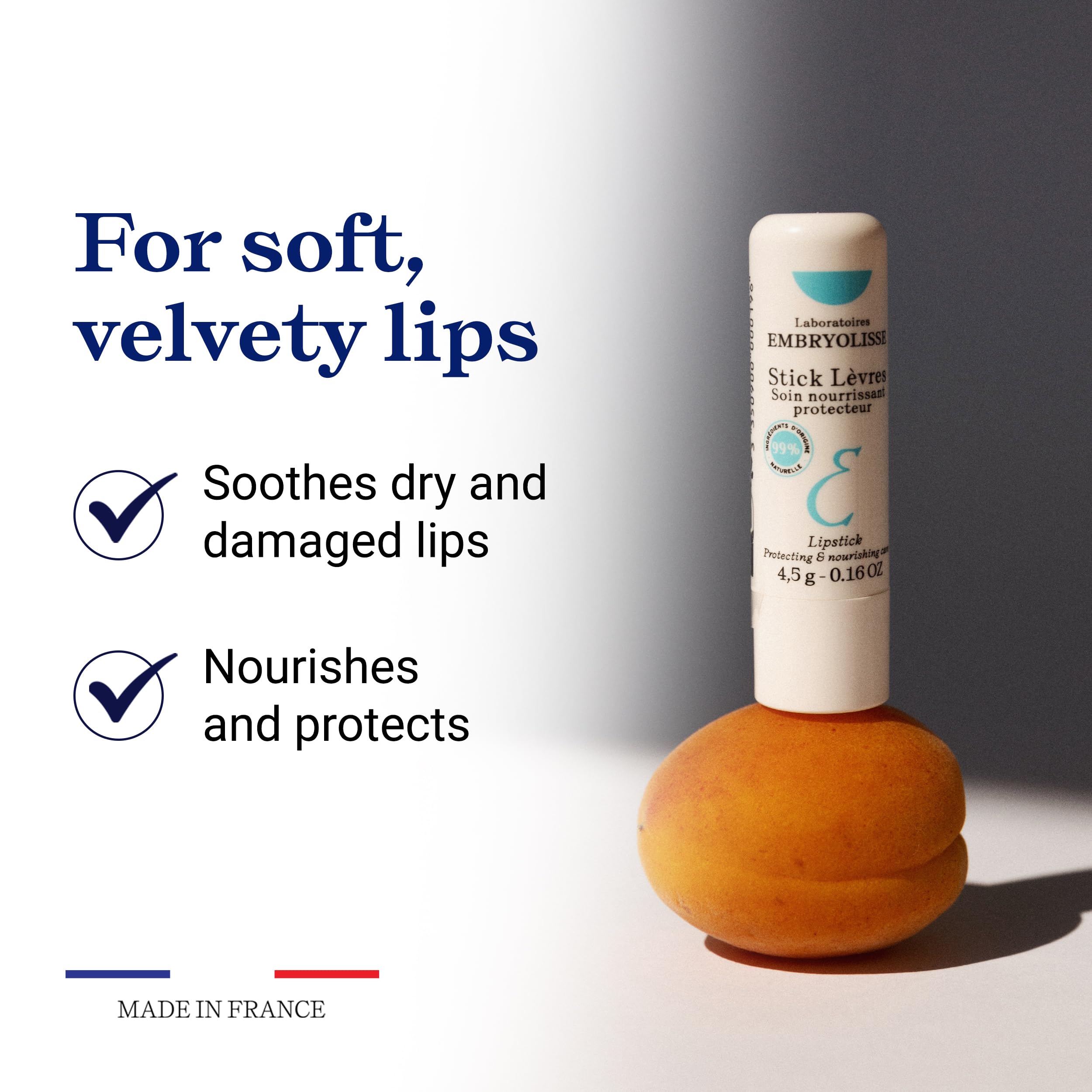 Ingrédients naturels Embryolisse: karité, coco et macadamia nourrissent.