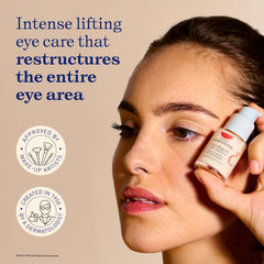 Texture crème Embryolisse autour des yeux, hydratation et douceur visibles