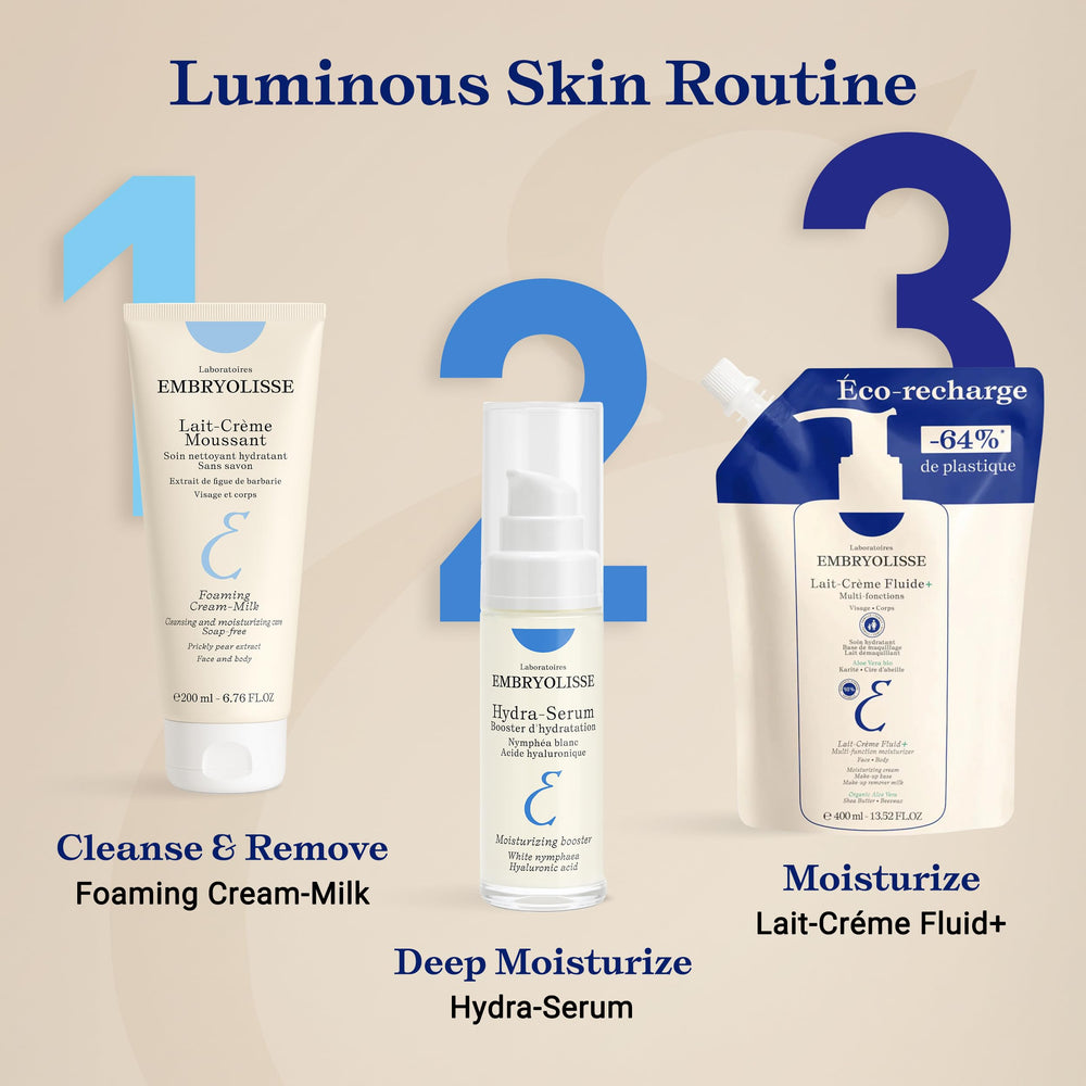 Embryolisse Lait Creme Fluid – ingrédients d’origine naturelle pour hydratation douce.