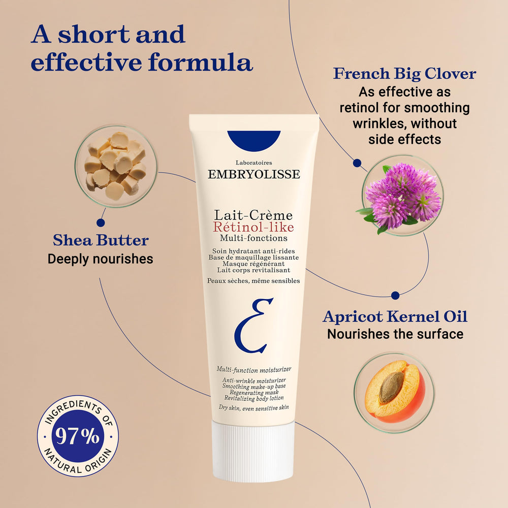 Embryolisse Lait-Crème Retinol Alternative – base maquillage légère prête à l'emploi.