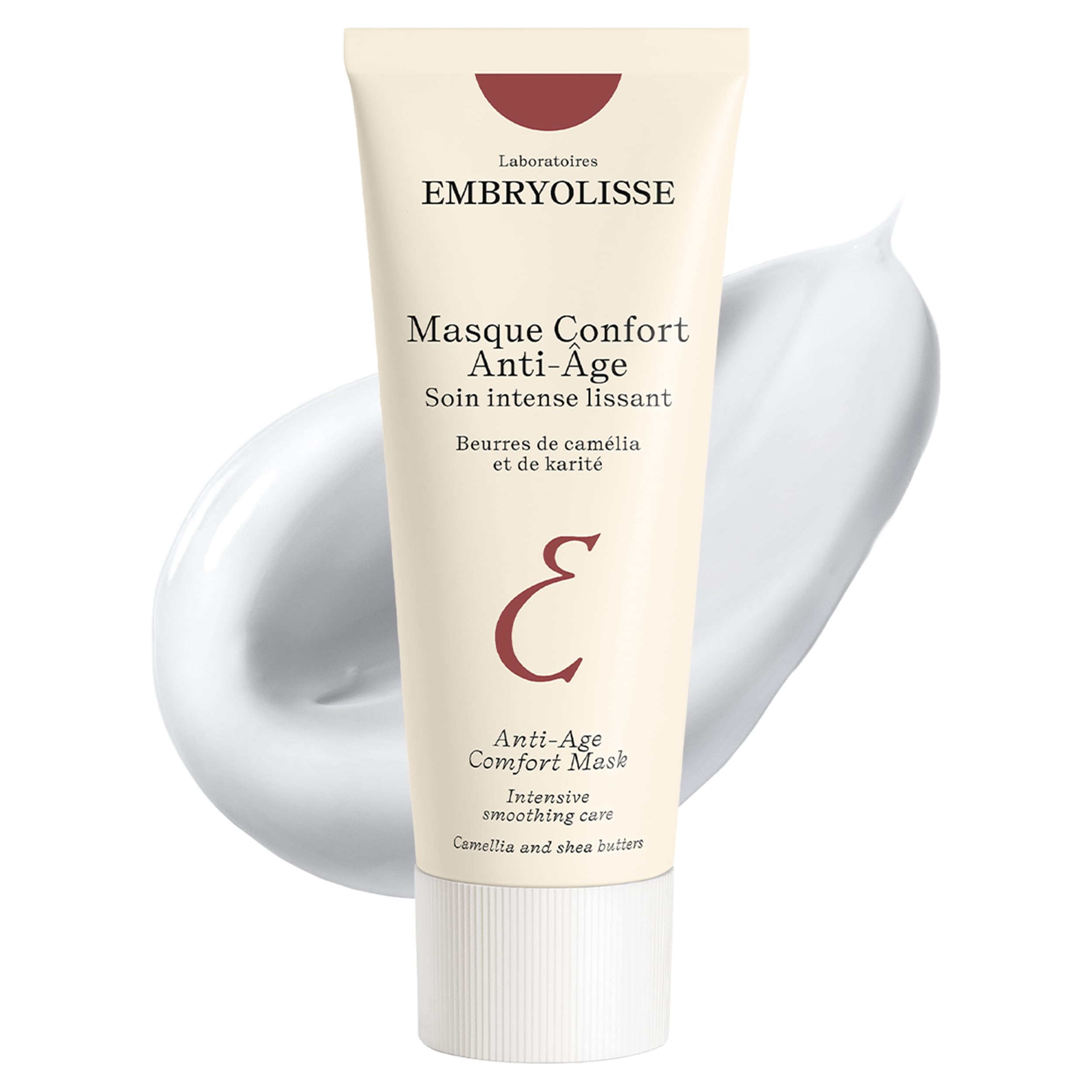 Masque de nuit Embryolisse à l’acide hyaluronique pour peau repulpée.
