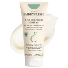 Embryolisse Crème Matifiante Visage, flacon 50ml, hydratation légère et fini mat durable.