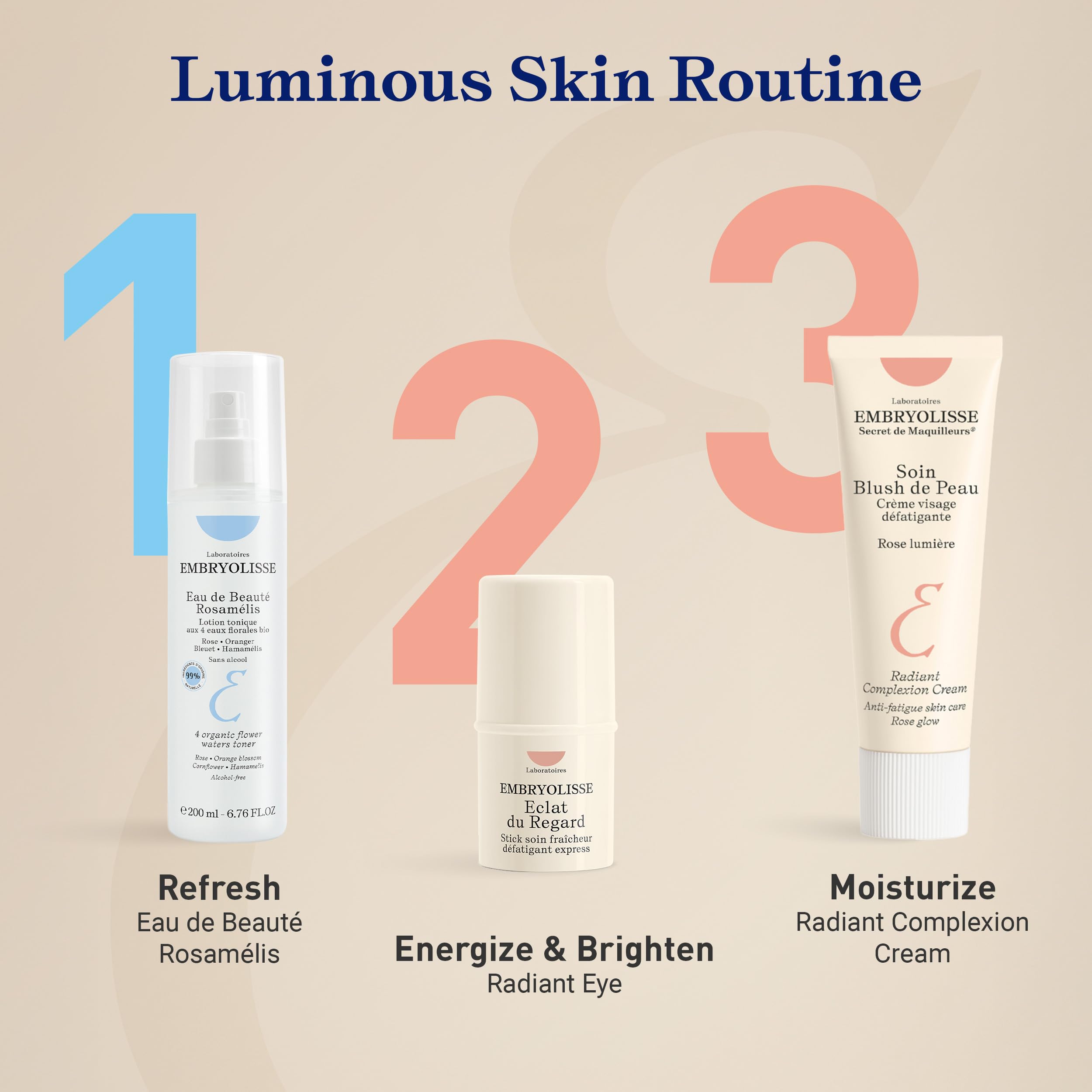 Emballage Embryolisse Radiant Complexion Creme sur étagère