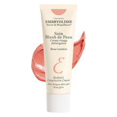 Embryolisse Radiant Complexion Creme : flacon Rose Lumière et lumière instantanée sur la peau