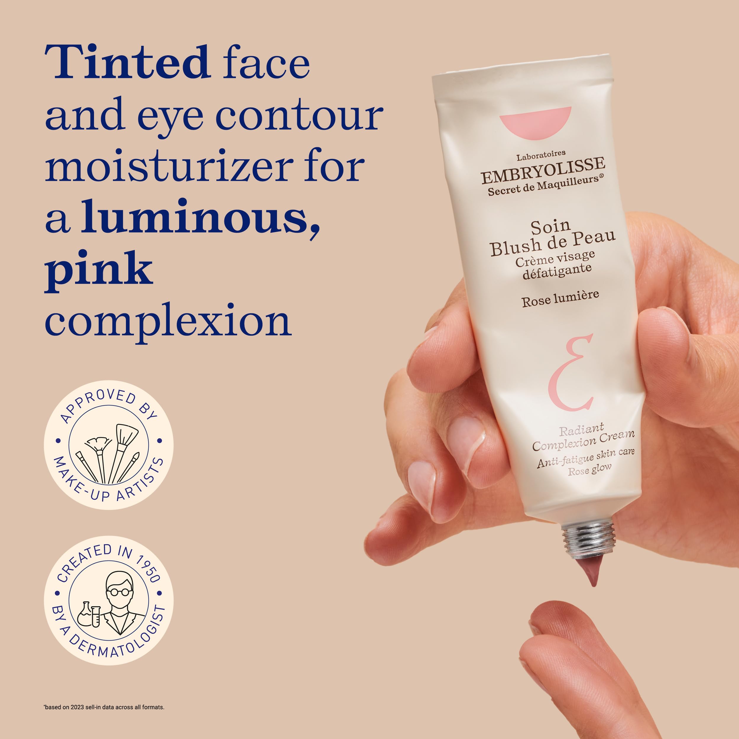 Texture hydratante Embryolisse Radiant Complexion Creme apporte souplesse