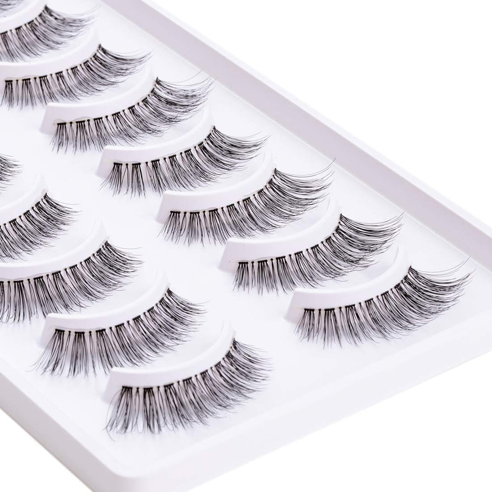 Cils EMEDA 3D demi-volume, longueur 12mm, pour un volume subtil et une courbe naturelle.