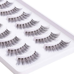 Cils EMEDA 3D demi-volume, longueur 12mm, pour un volume subtil et une courbe naturelle.