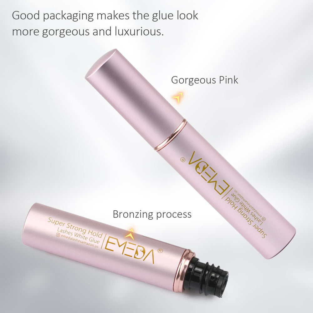 EMEDA Colle cils – applicateur pinceau précis pour une pose nette