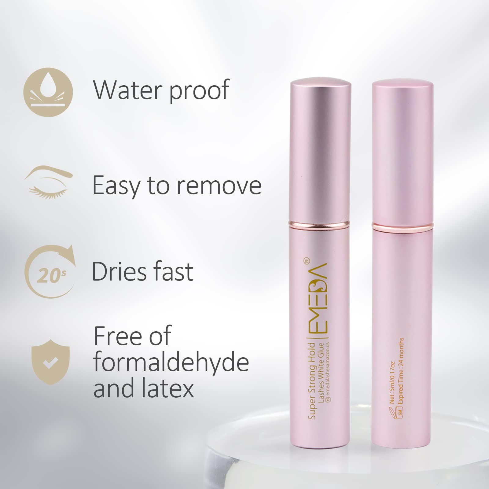 EMEDA Colle cils waterproof – tenue longue durée pour vos cils