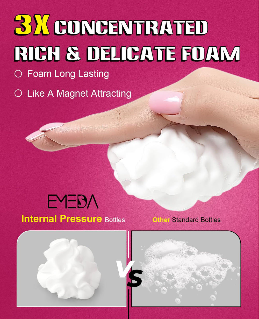 EMEDA-lash-cleanser prolonge les extensions et facilite l'entretien quotidien.
