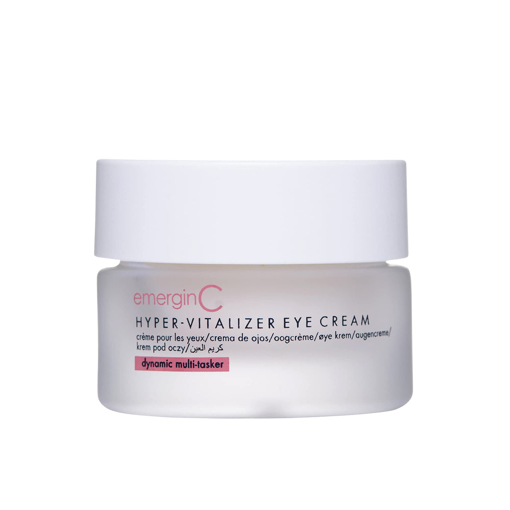 Flacon emergin-c Hyper-Vitalizer crème visage, hydratation nourrissante durable.