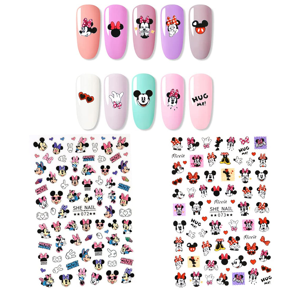 Emifunny : stickers ongles kawaii souris pour application facile