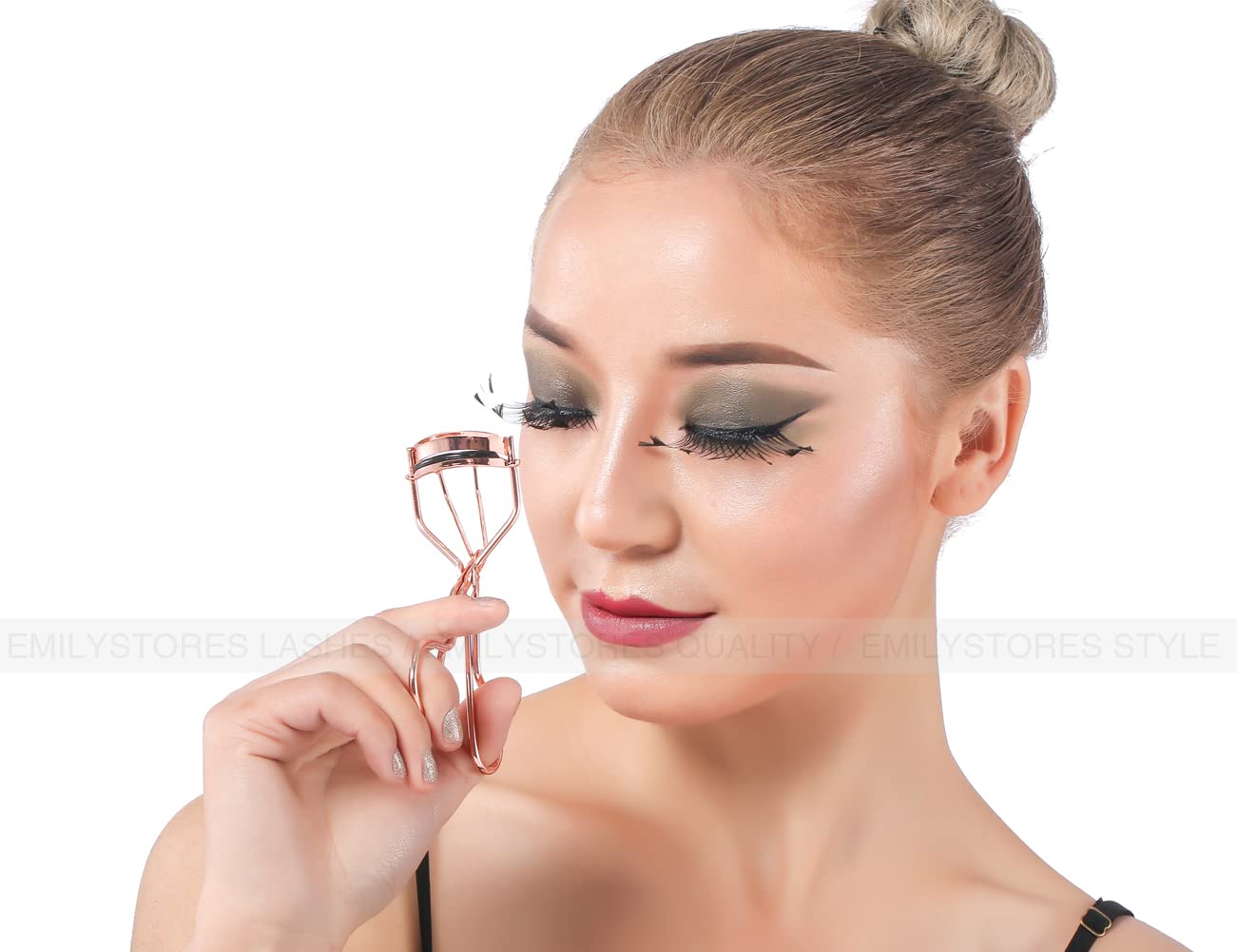 EMILYSTORES curleur cils doré compact et portable pour retouches