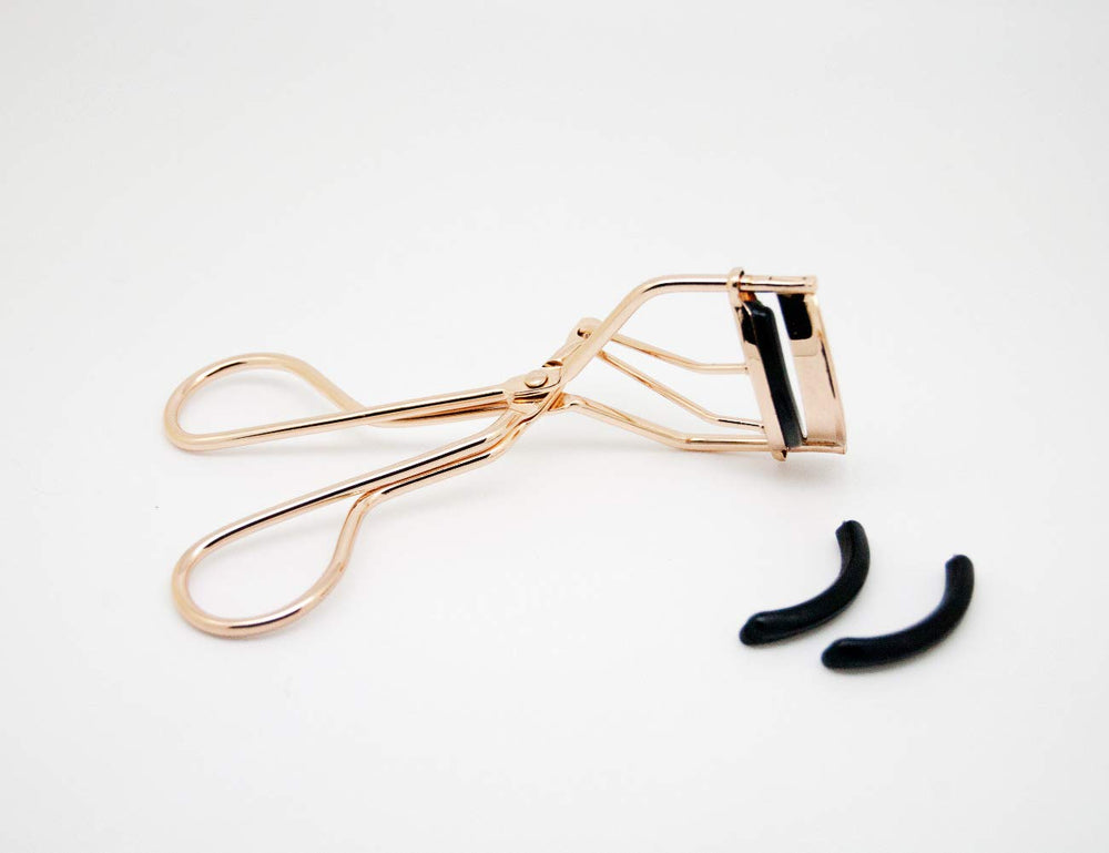 EMILYSTORES curleur cils doré avec recharges silicone pour usage en douceur