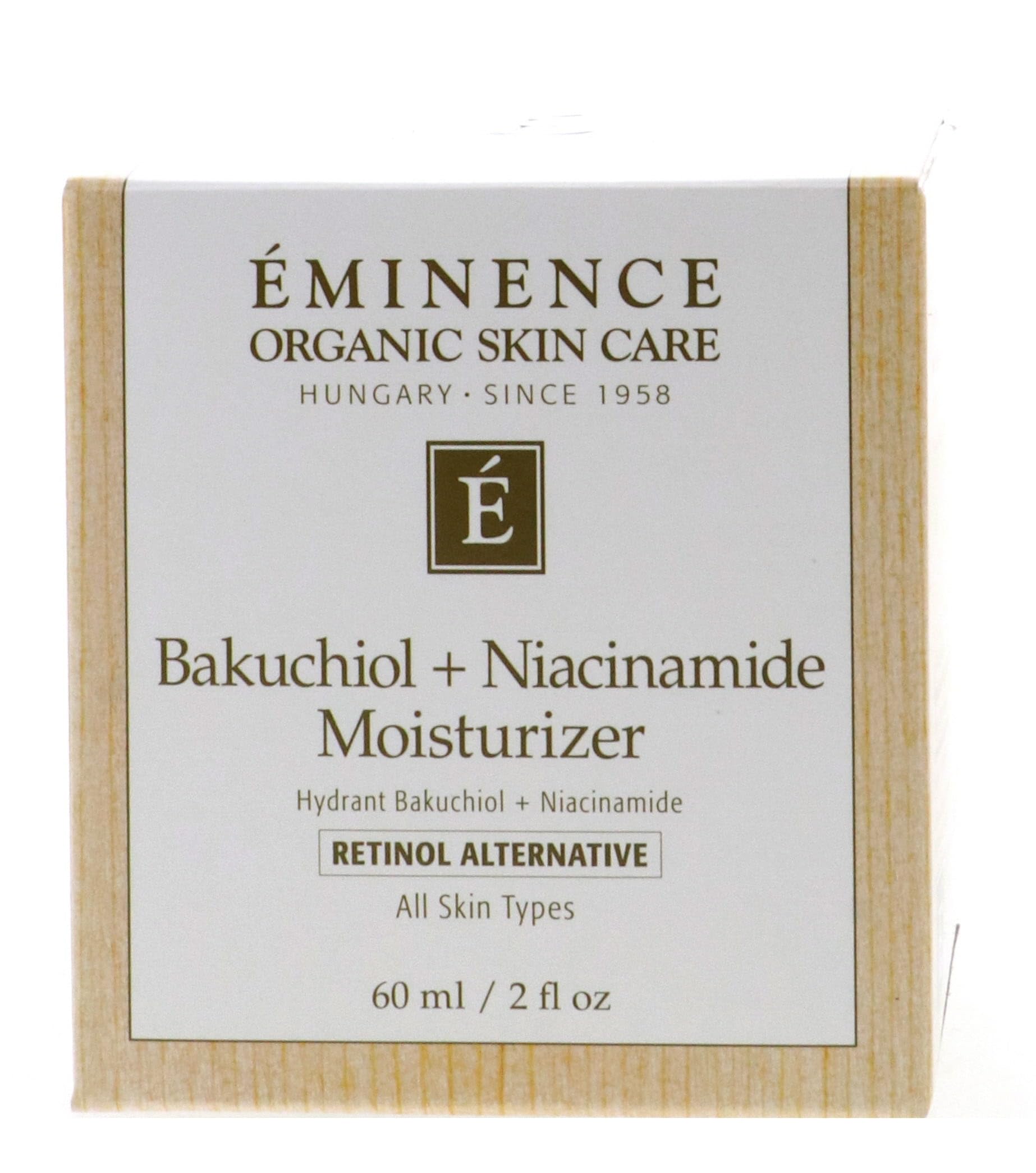 Eminence Bakuchiol Plus Niacinamide – bouteille 60 ml, hydratation légère pour peau lisse.