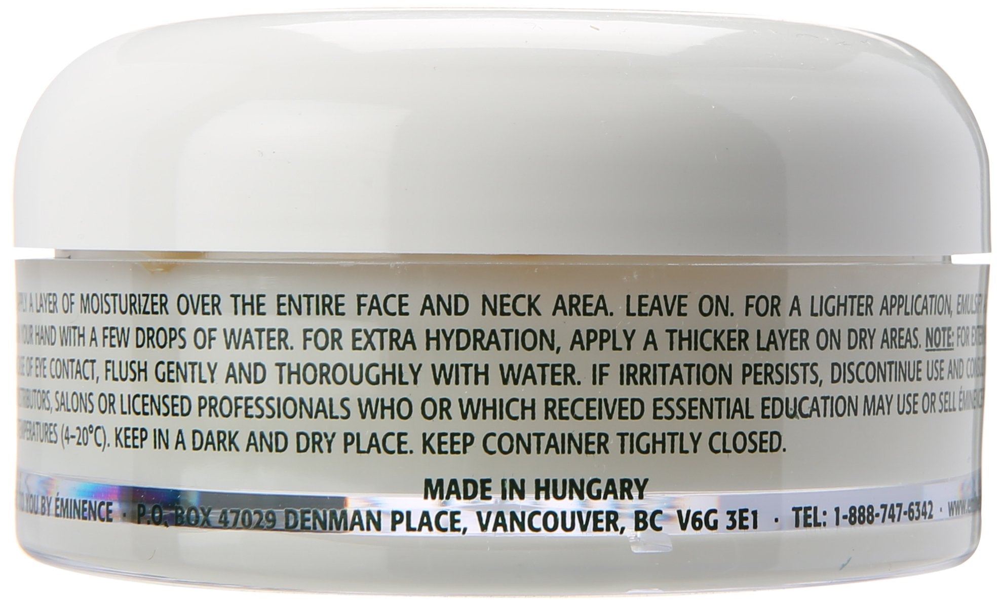 Eminence Clear Skin Probiotic Moisturizer — application journalière jour et nuit pour calmer la peau.