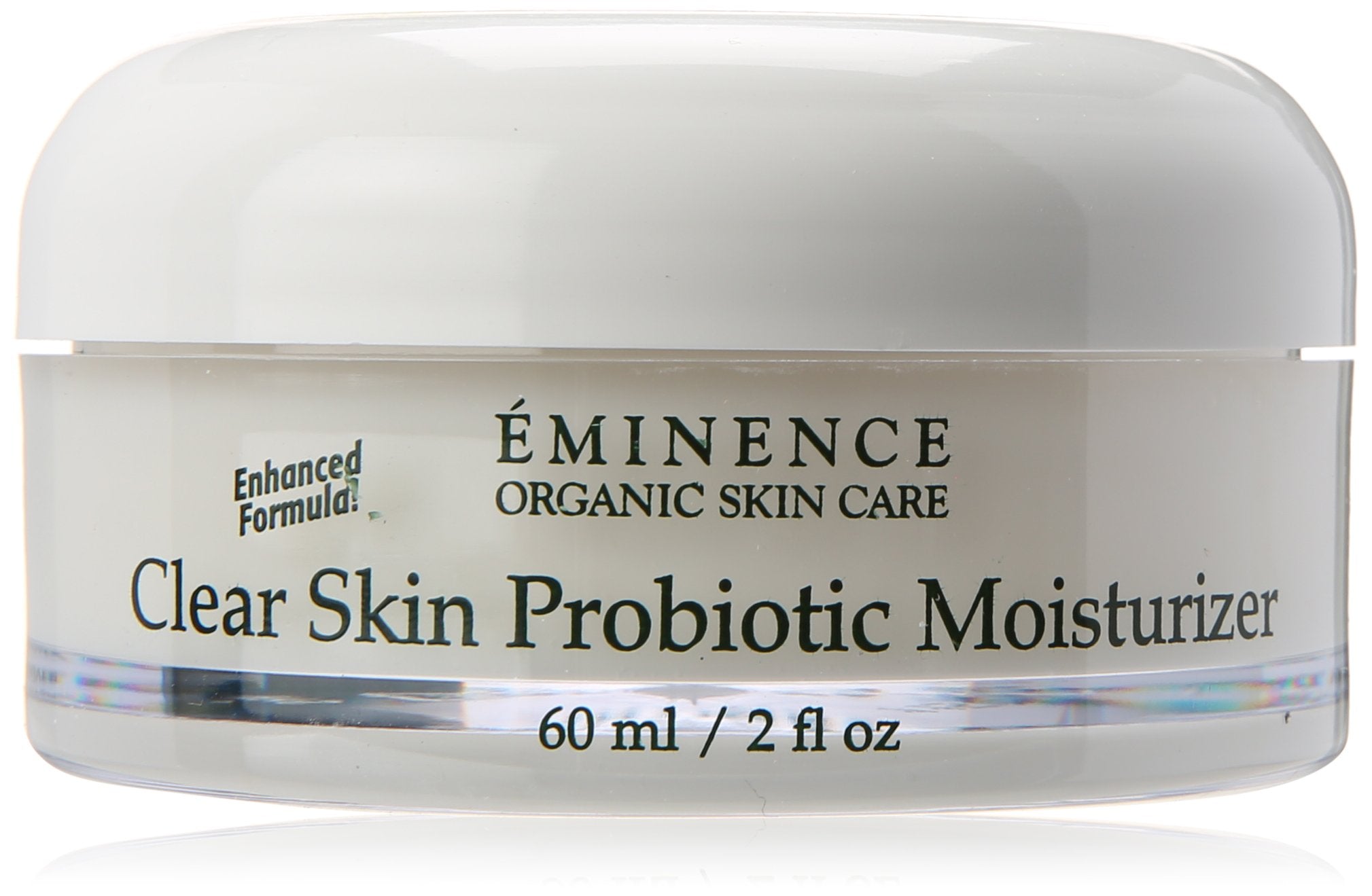 Eminence Clear Skin Probiotic Moisturizer — bouteille légère prête pour jour et nuit.