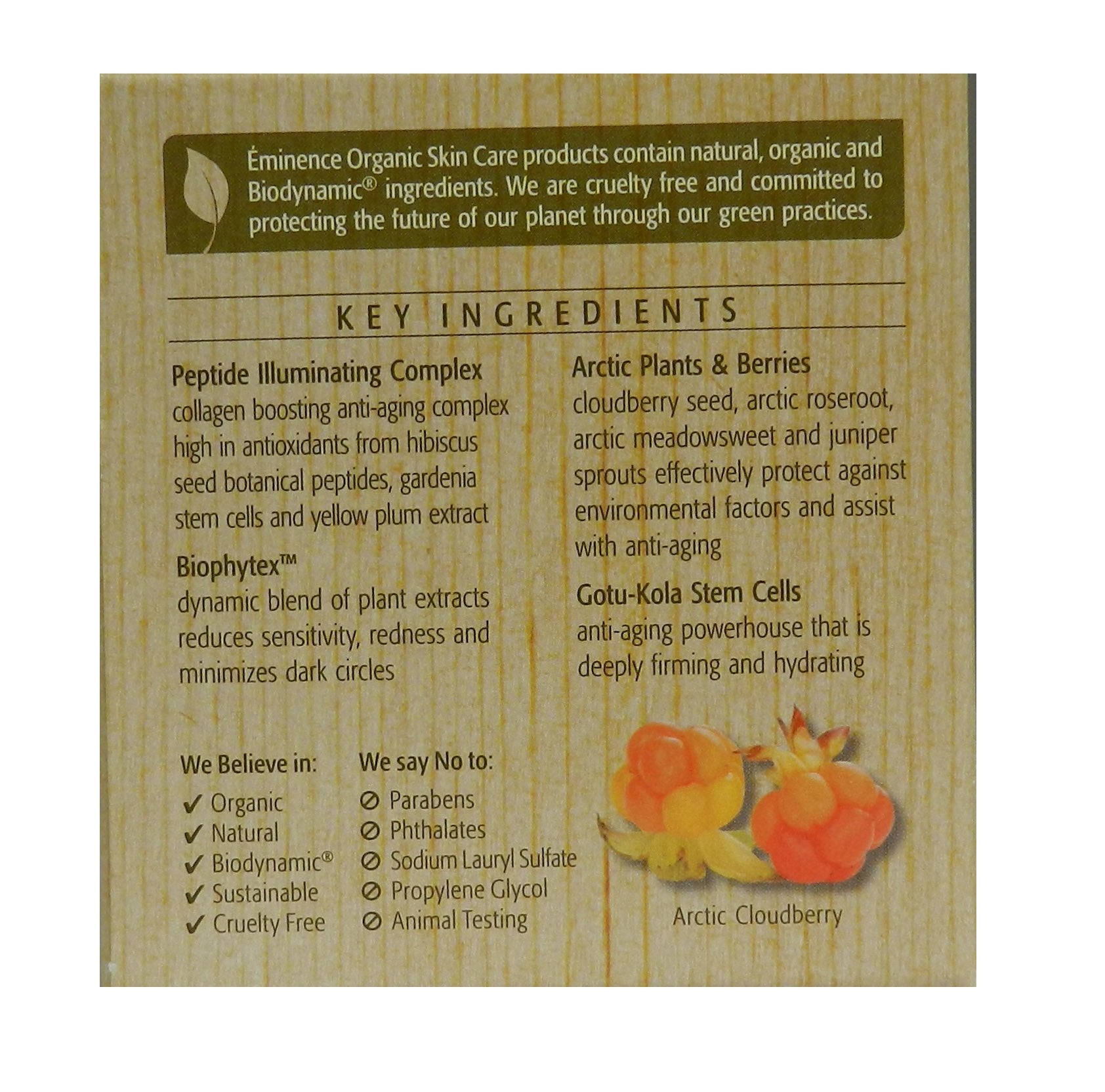 Eminence Crème Radiance Arctique – prise en main pratique pour visage et cou.