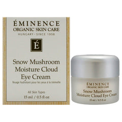 Crème Eminence contour des yeux neige mousse en pot, hydratation intense et regard revitalisé