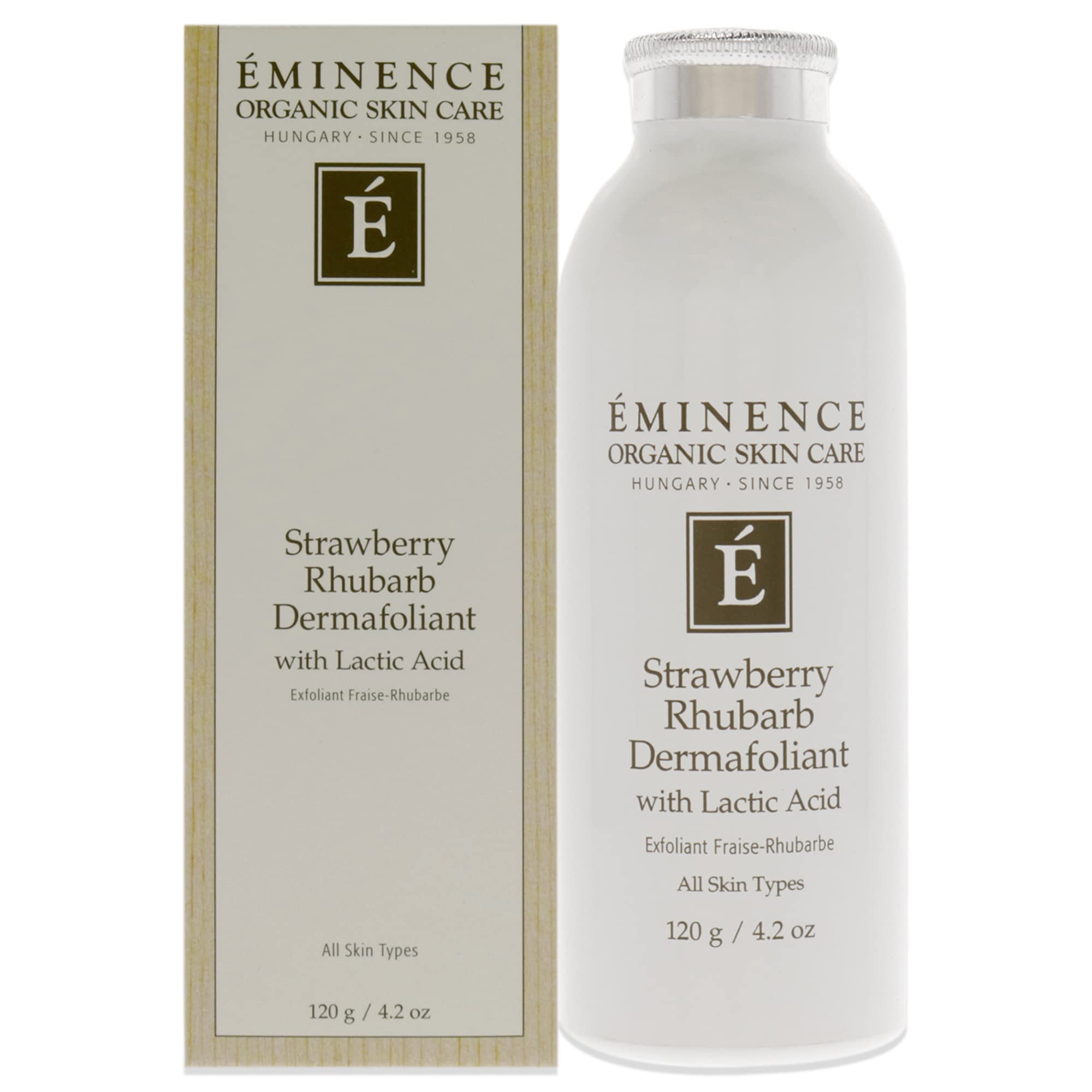 Eminence Dermafoliant Fraise Rhubarbe: activation-eau révèle l'exfoliation légère