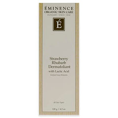 Eminence Dermafoliant Fraise Rhubarbe: bouteille-emballage élégante et facile à manipuler