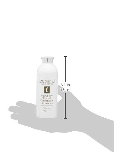 Eminence Dermafoliant Fraise Rhubarbe: peau-douce texture agréable et rafraîchissante