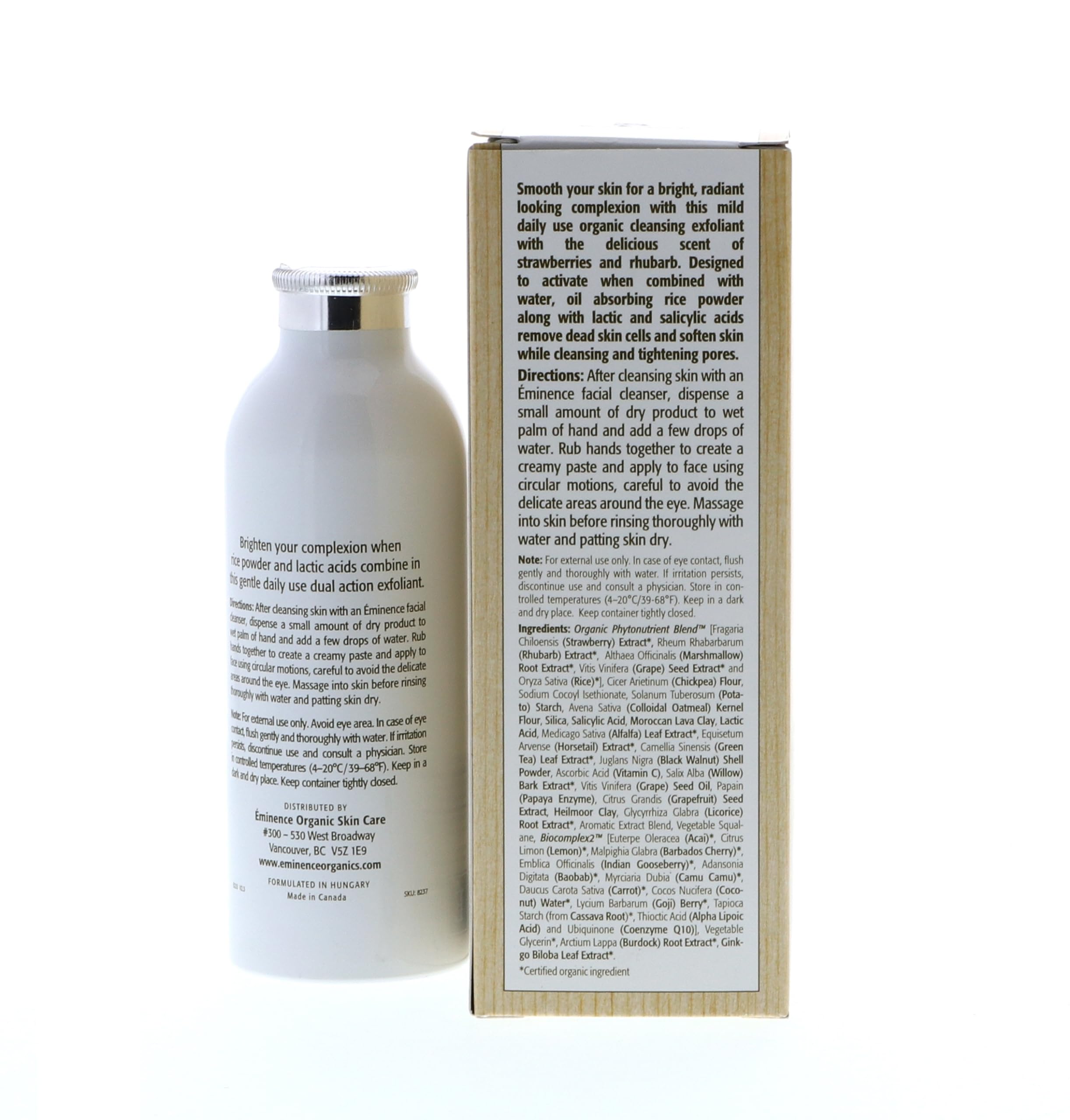 Eminence Dermafoliant Peau raffinée et polie après chaque utilisation